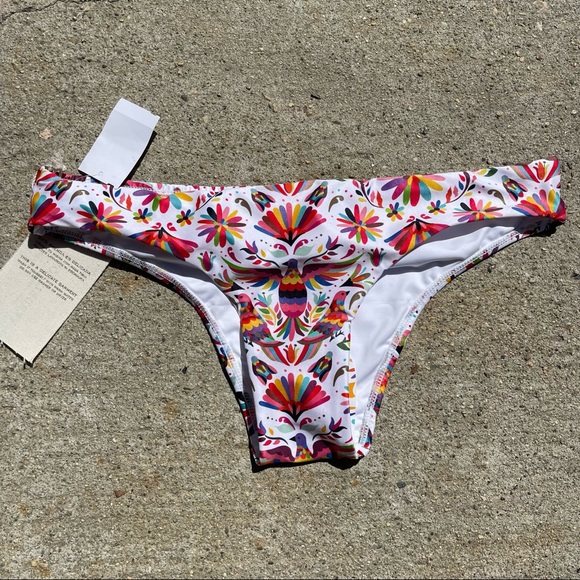 Verdelimon Womens Tunas Printed Low-Rise Swim Bottom size M - Picture 3 of 6